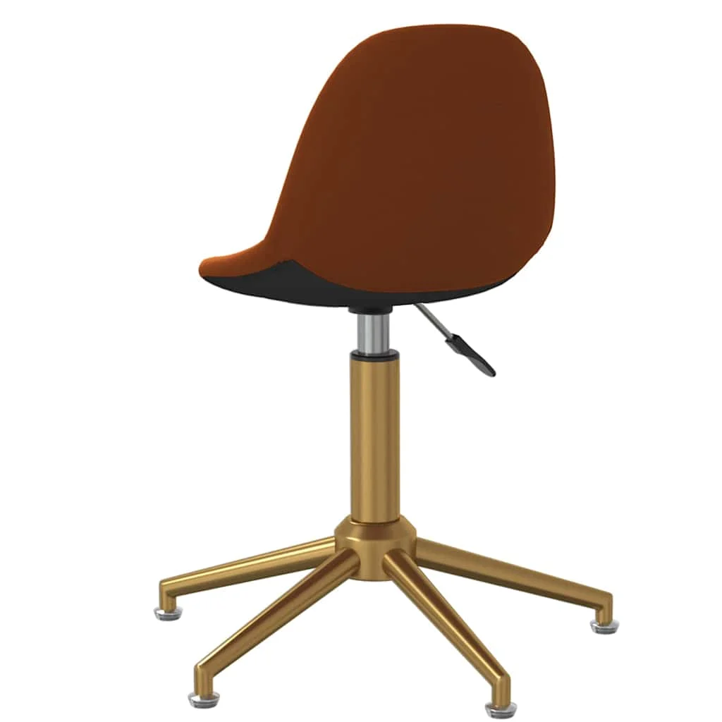 Chaise pivotante de bureau 43 x 45 x 94,5 cm marron velours – vue en situation