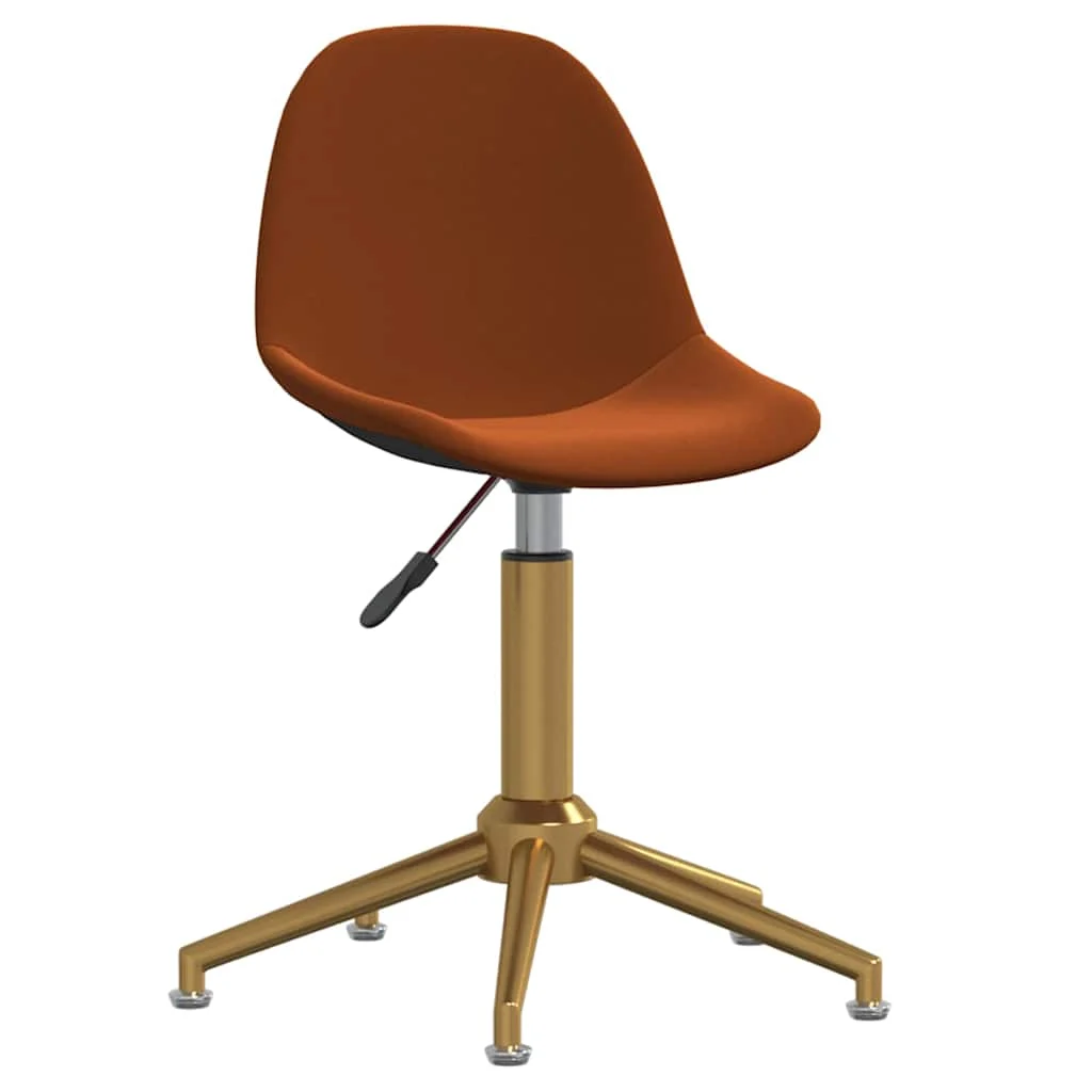 Chaise pivotante de bureau 43 x 45 x 94,5 cm marron velours – vue de face