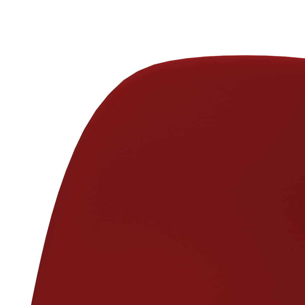Chaise pivotante de bureau 43 x 45 x 94,5 cm rouge bordeaux velours – vue de dessus