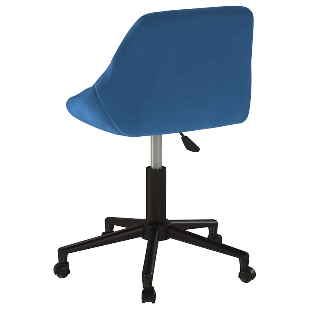 Chaise pivotante de bureau 46 x 44 x 79 cm bleu velours – vue en situation