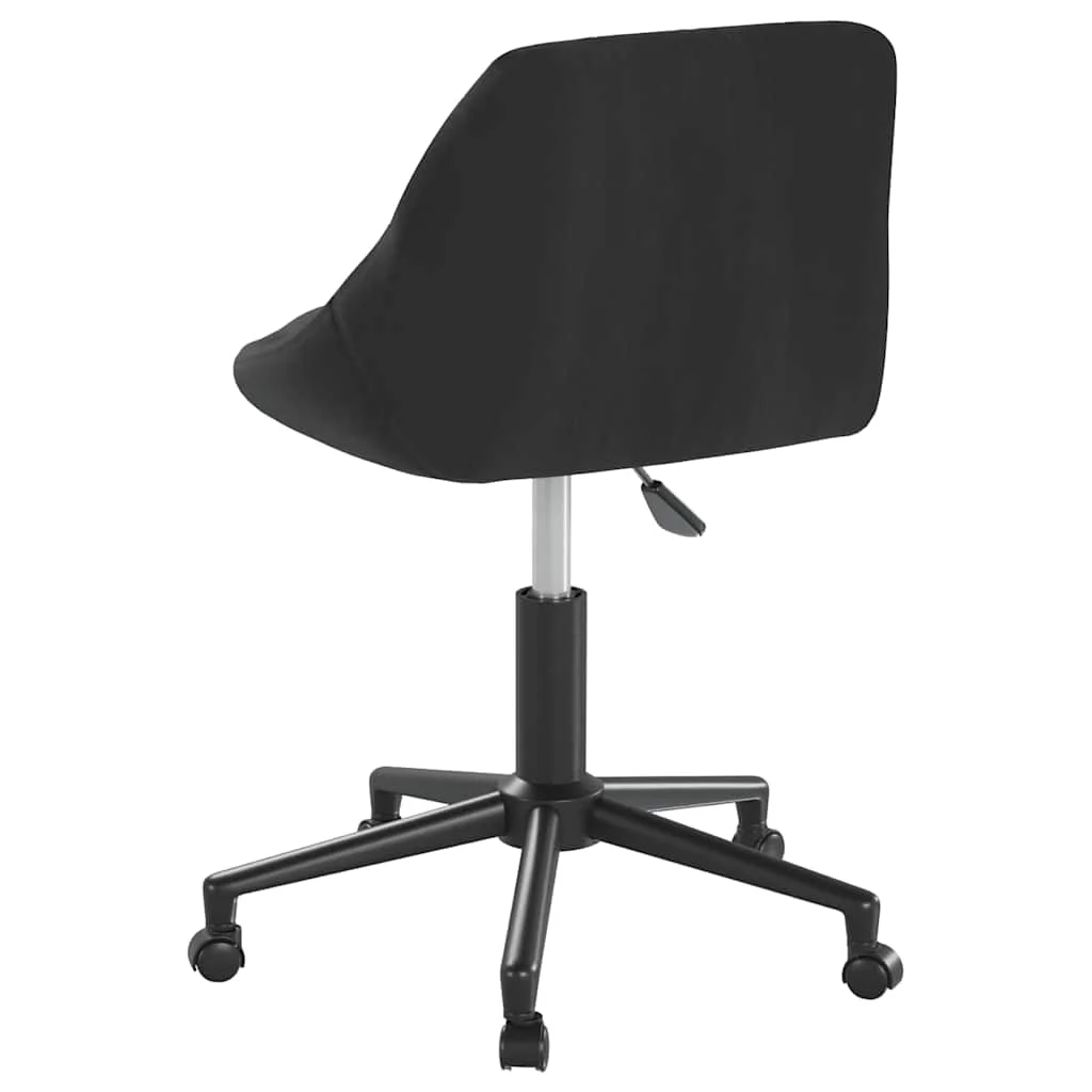 Chaise pivotante de bureau 46 x 44 x 79 cm noir velours – vue en situation