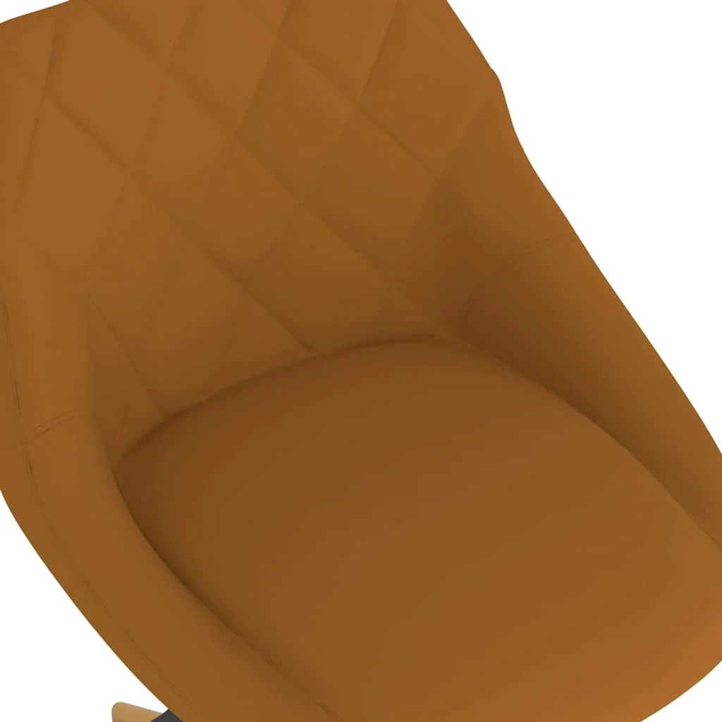 Chaise pivotante de bureau 46 x 44 x 82,5 cm marron velours – vue en situation