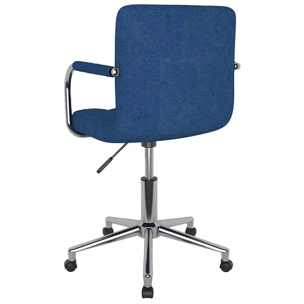 Chaise pivotante de bureau 48 x 47 x 86 cm bleu tissu – vue en situation