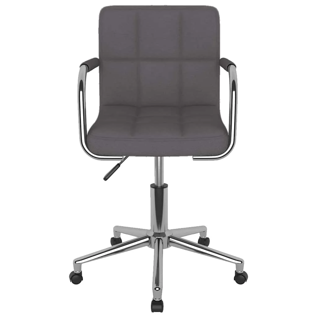 Chaise pivotante de bureau 48 x 47 x 86 cm taupe tissu – vue de côté