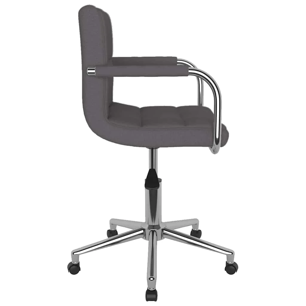Chaise pivotante de bureau 48 x 47 x 86 cm taupe tissu – vue de détail