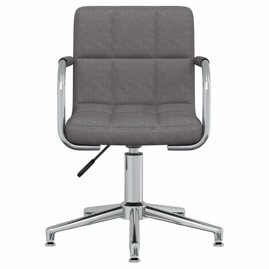 Chaise pivotante de bureau 48 x 47 x 88,5 cm gris foncé tissu – vue de côté