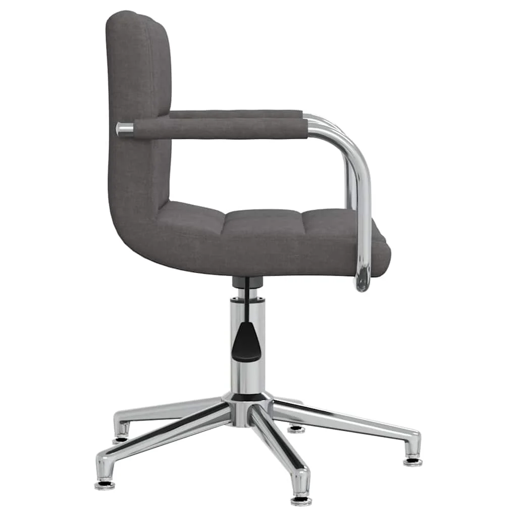 Chaise pivotante de bureau 48 x 47 x 88,5 cm gris foncé tissu – vue de détail