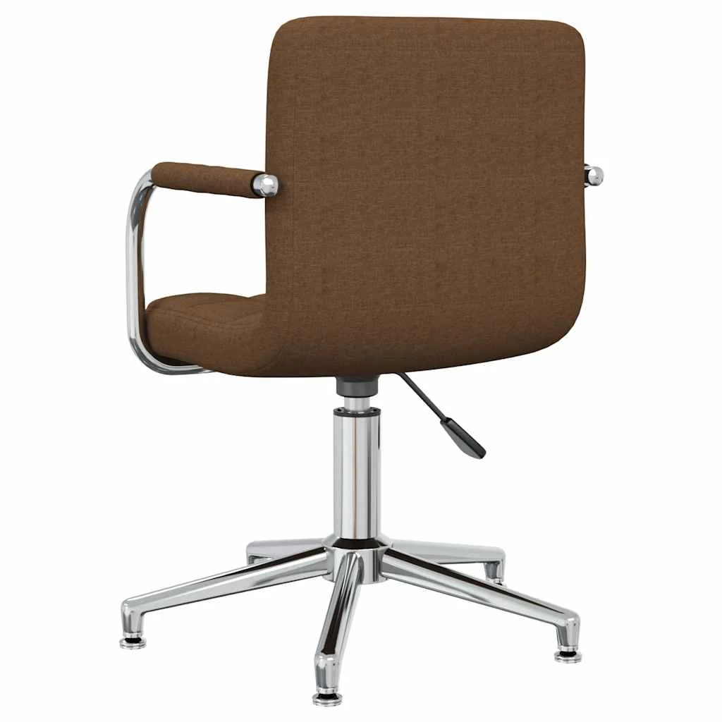 Chaise pivotante de bureau 48 x 47 x 88,5 cm marron tissu – vue en situation