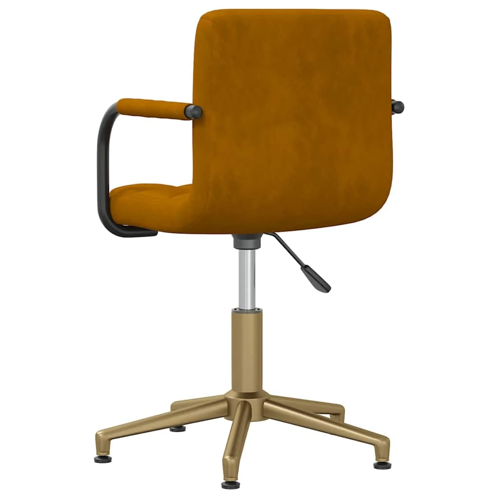 Chaise pivotante de bureau 48 x 47 x 88,5 cm marron velours – vue en situation
