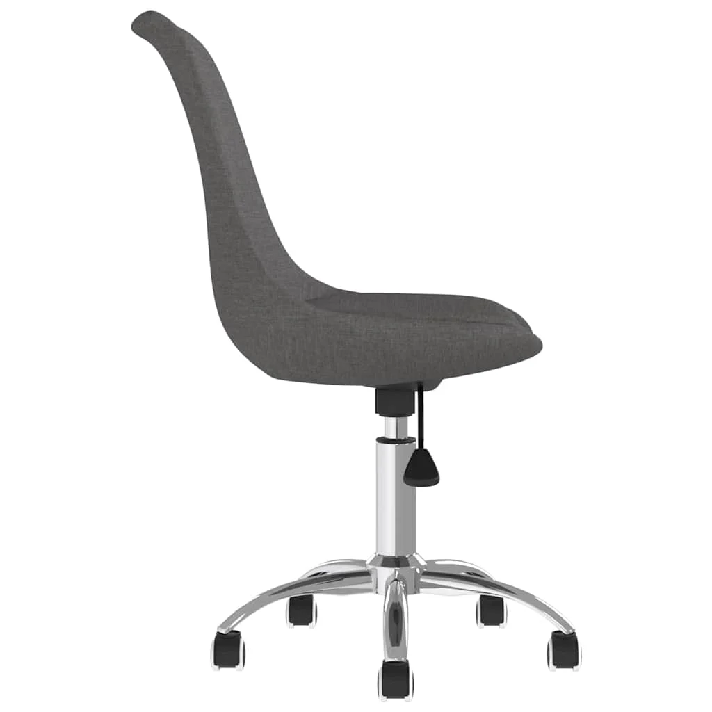 Chaise pivotante de bureau 48 x 58 x 93 cm gris foncé tissu – vue en situation