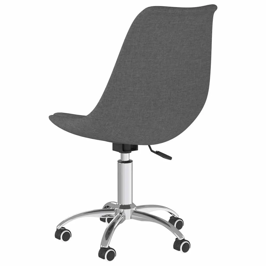 Chaise pivotante de bureau 48 x 58 x 93 cm gris foncé tissu – vue de détail