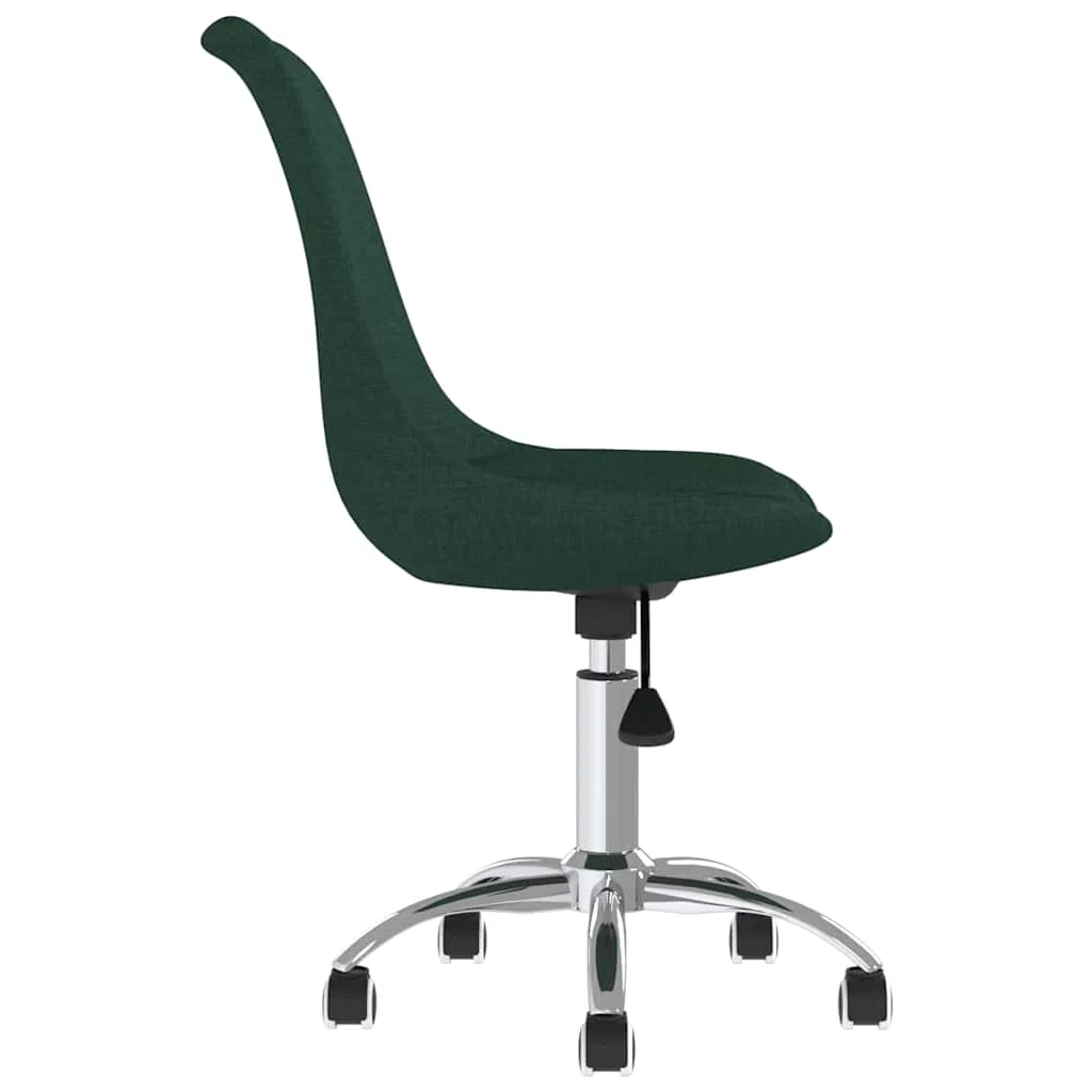 Chaise pivotante de bureau 48 x 58 x 93 cm vert foncé tissu – vue en situation