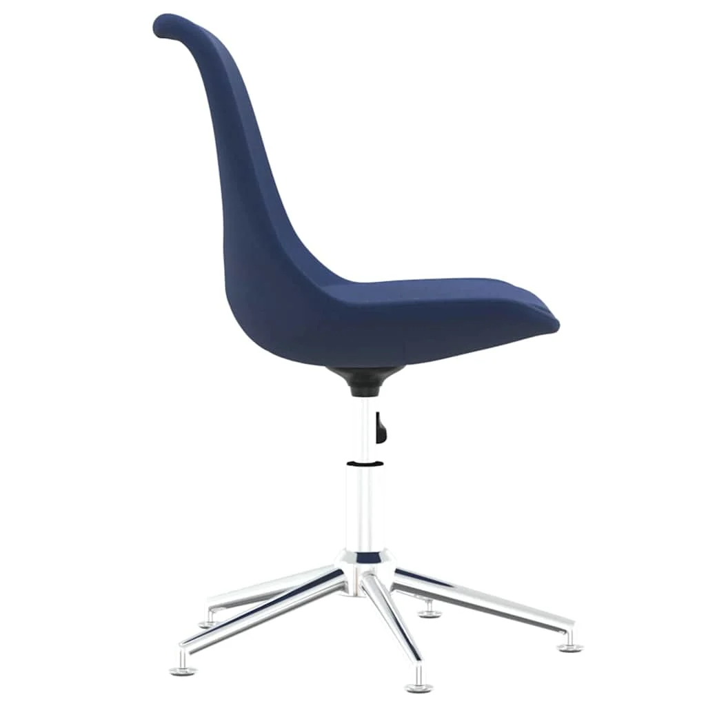 Chaise pivotante de bureau 48 x 59 x 94 cm bleu tissu – vue en situation
