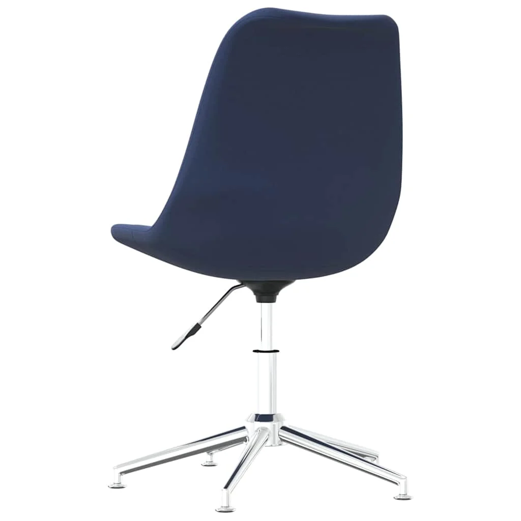 Chaise pivotante de bureau 48 x 59 x 94 cm bleu tissu – vue de détail