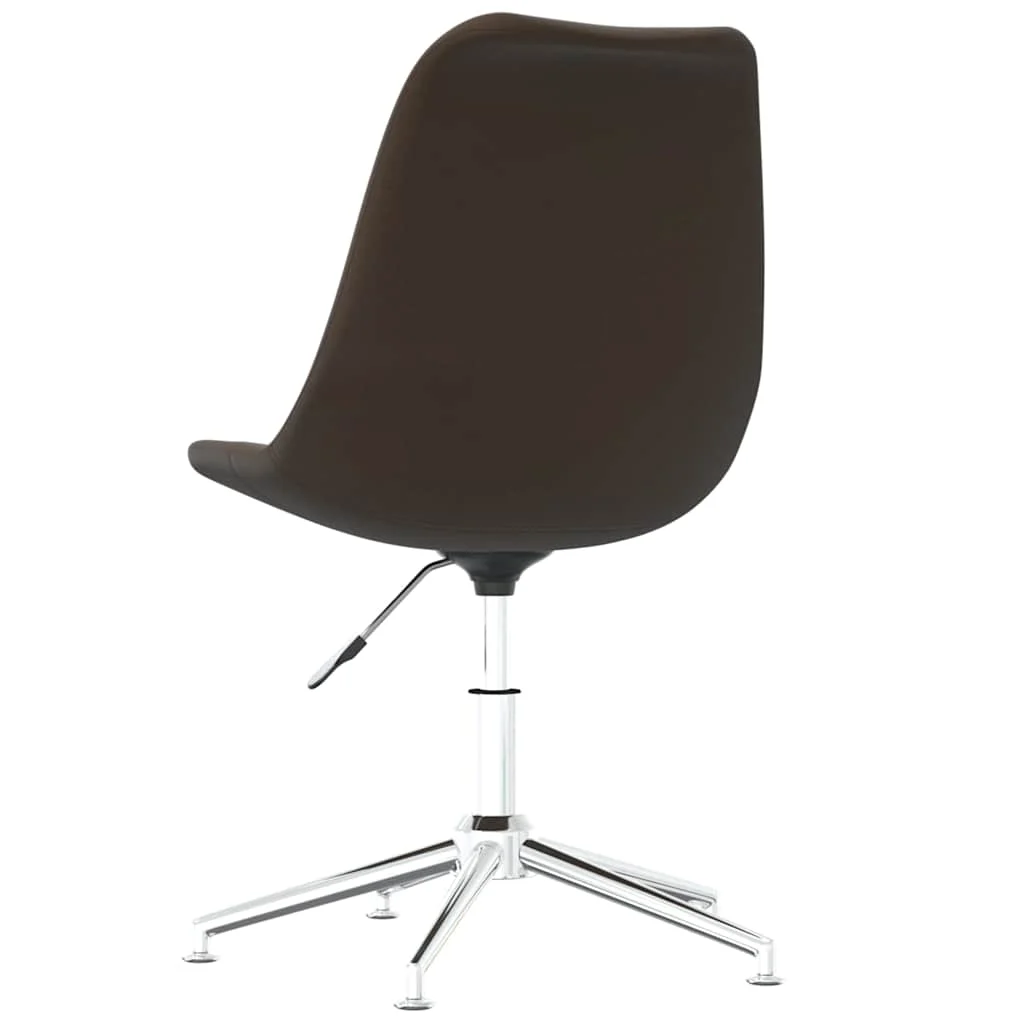 Chaise pivotante de bureau 48 x 59 x 94 cm marron foncé tissu – vue de détail