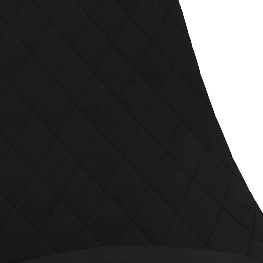 Chaise pivotante de bureau 49 x 51,5 x 93 cm noir tissu – vue de dessus