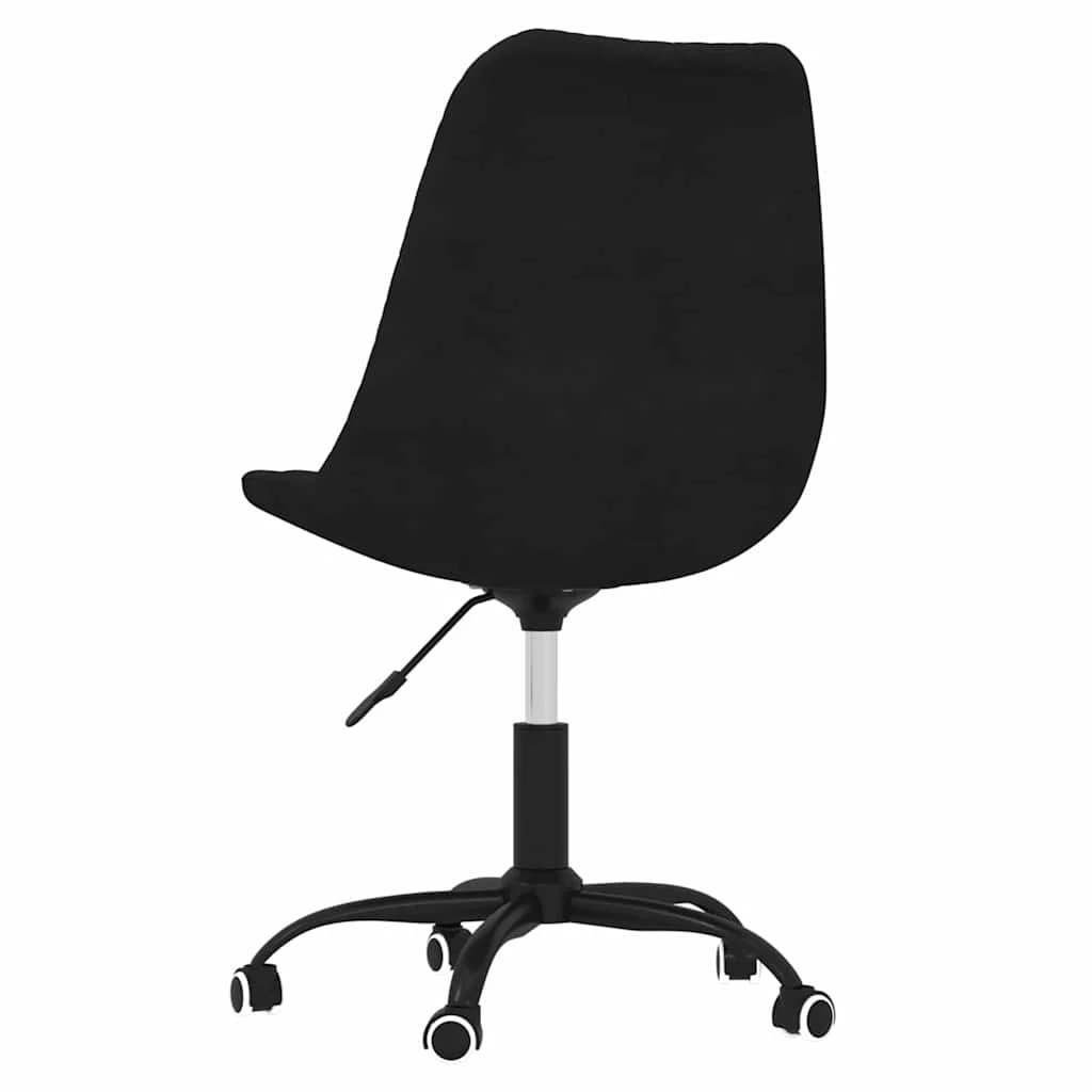 Chaise pivotante de bureau 49 x 51,5 x 93 cm noir tissu – vue de détail