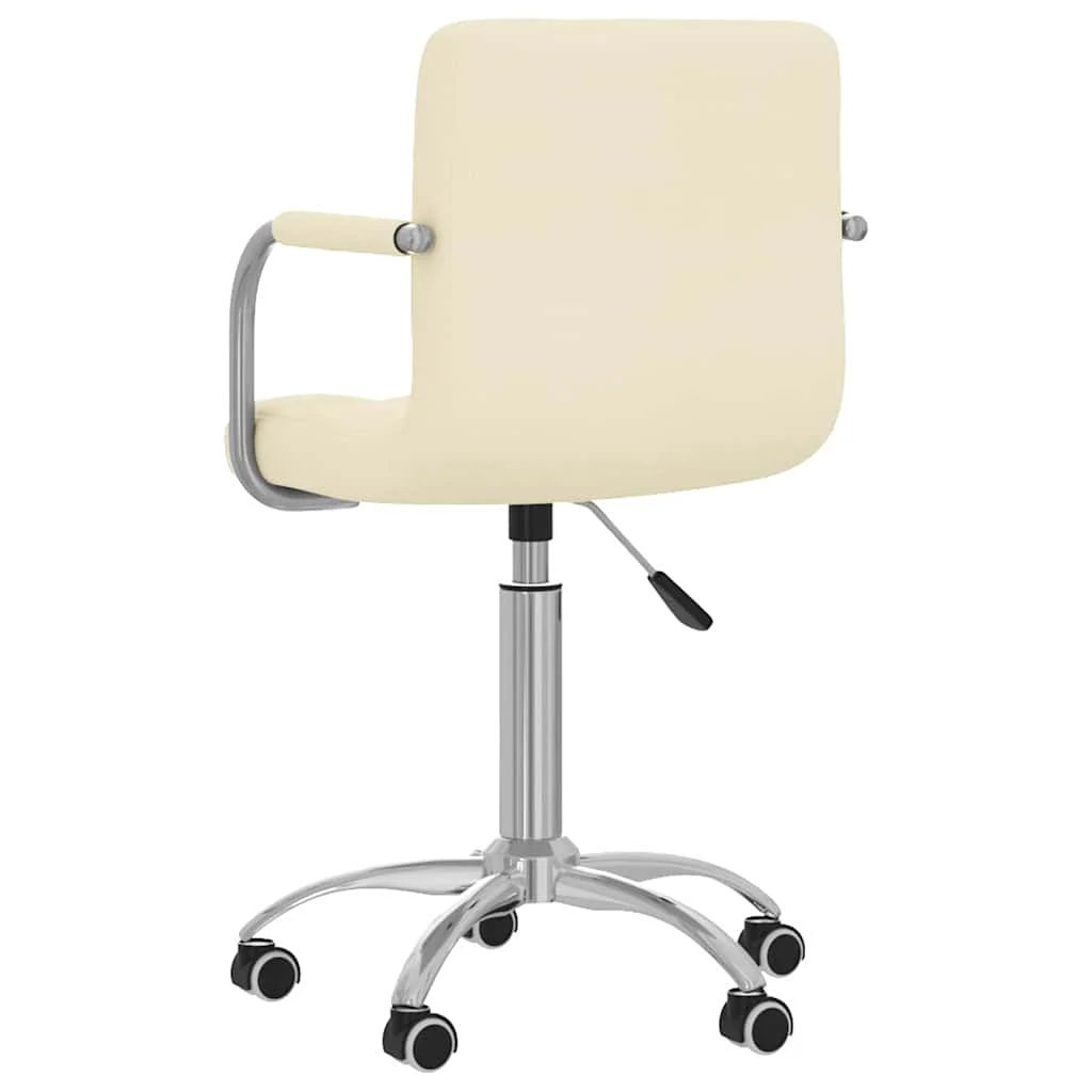 Chaise pivotante de bureau 50 x 47 x 86 cm crème tissu – vue en situation