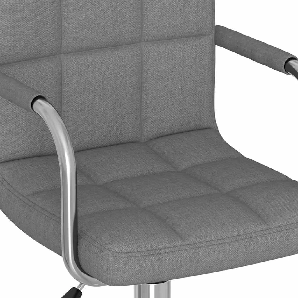 Chaise pivotante de bureau 50 x 47 x 86 cm gris clair tissu – vue de dessus