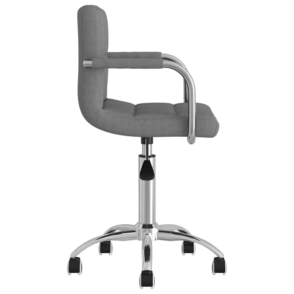 Chaise pivotante de bureau 50 x 47 x 86 cm gris clair tissu – vue de détail