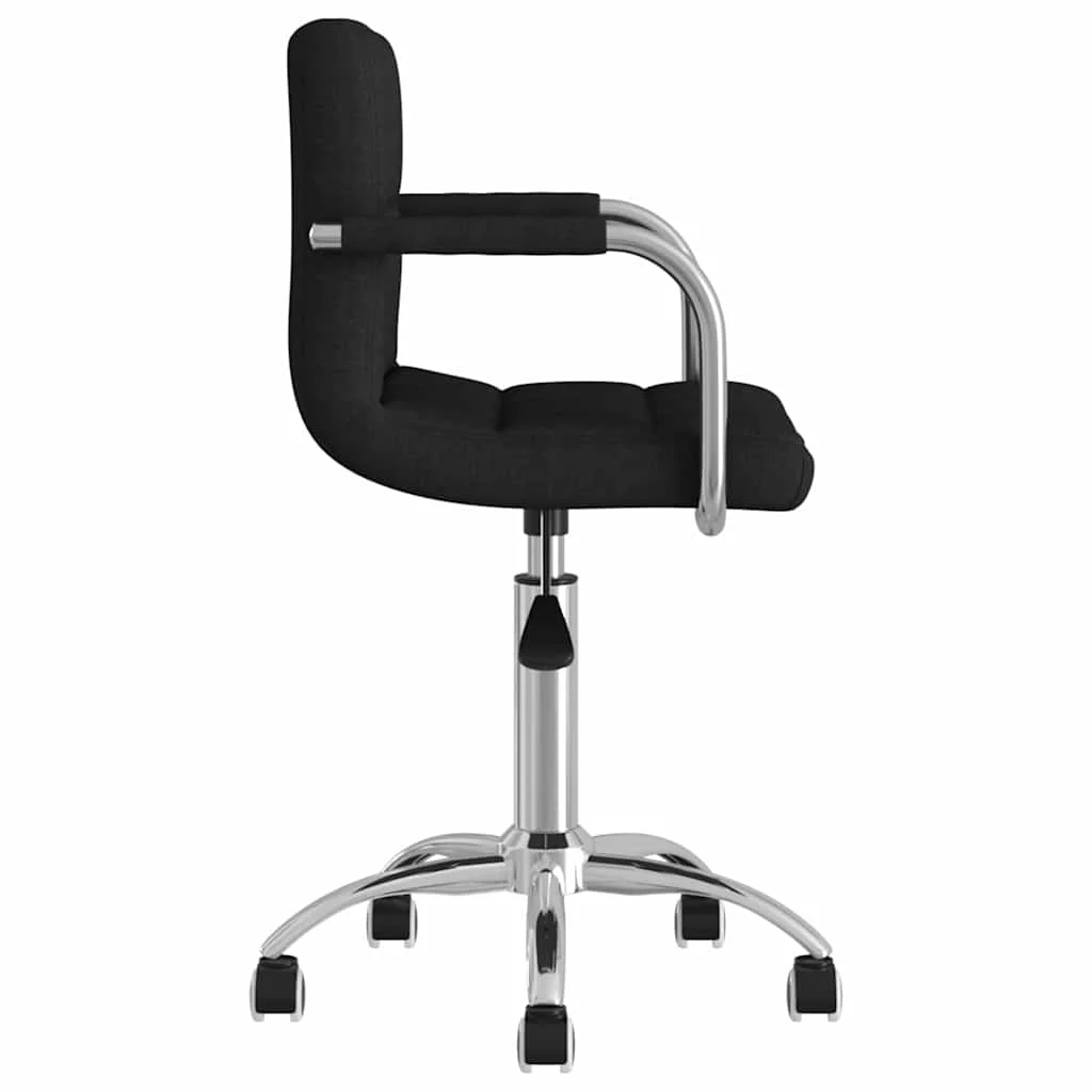 Chaise pivotante de bureau 50 x 47 x 86 cm noir tissu – vue de détail