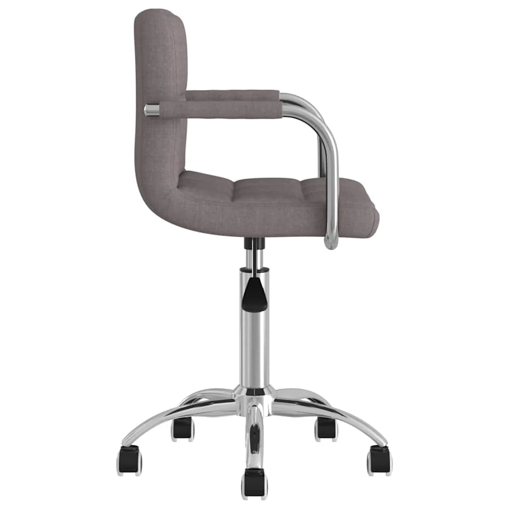 Chaise pivotante de bureau 50 x 47 x 86 cm taupe tissu – vue de détail