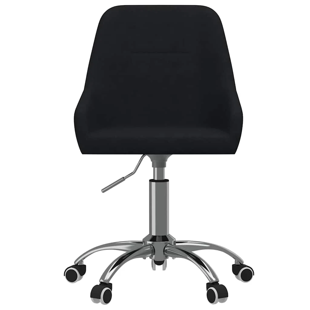 Chaise pivotante de bureau 50 x 51 x 87 cm noir tissu – vue de côté