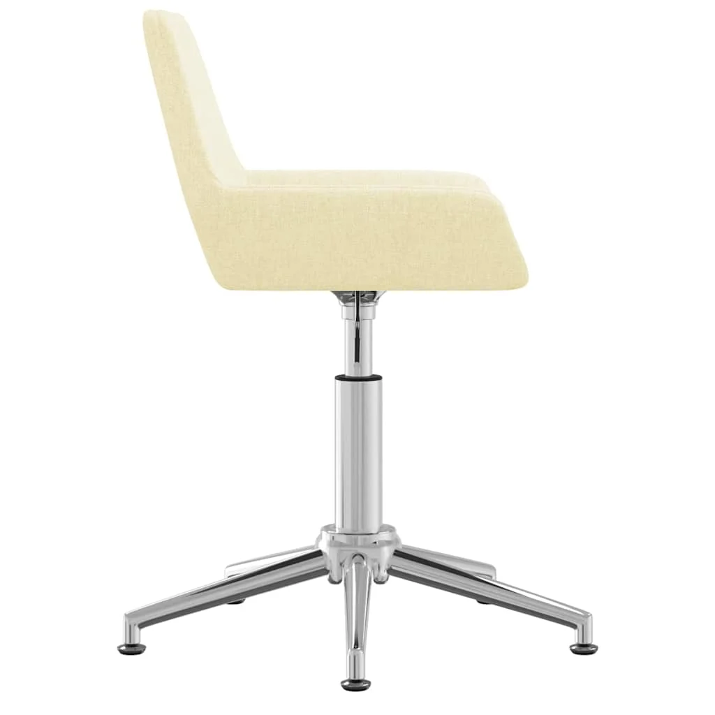 Chaise pivotante de bureau 50 x 51 x 90 cm crème tissu – vue en situation