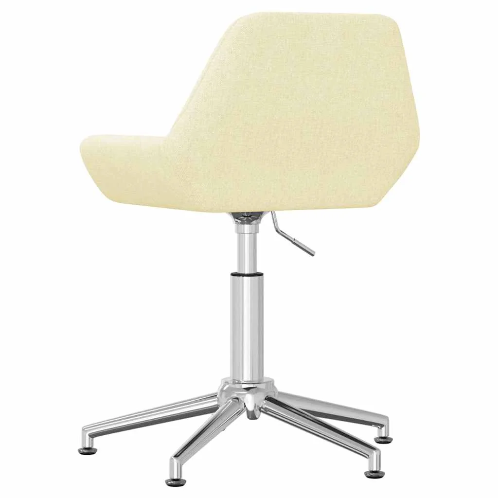 Chaise pivotante de bureau 50 x 51 x 90 cm crème tissu – vue de détail