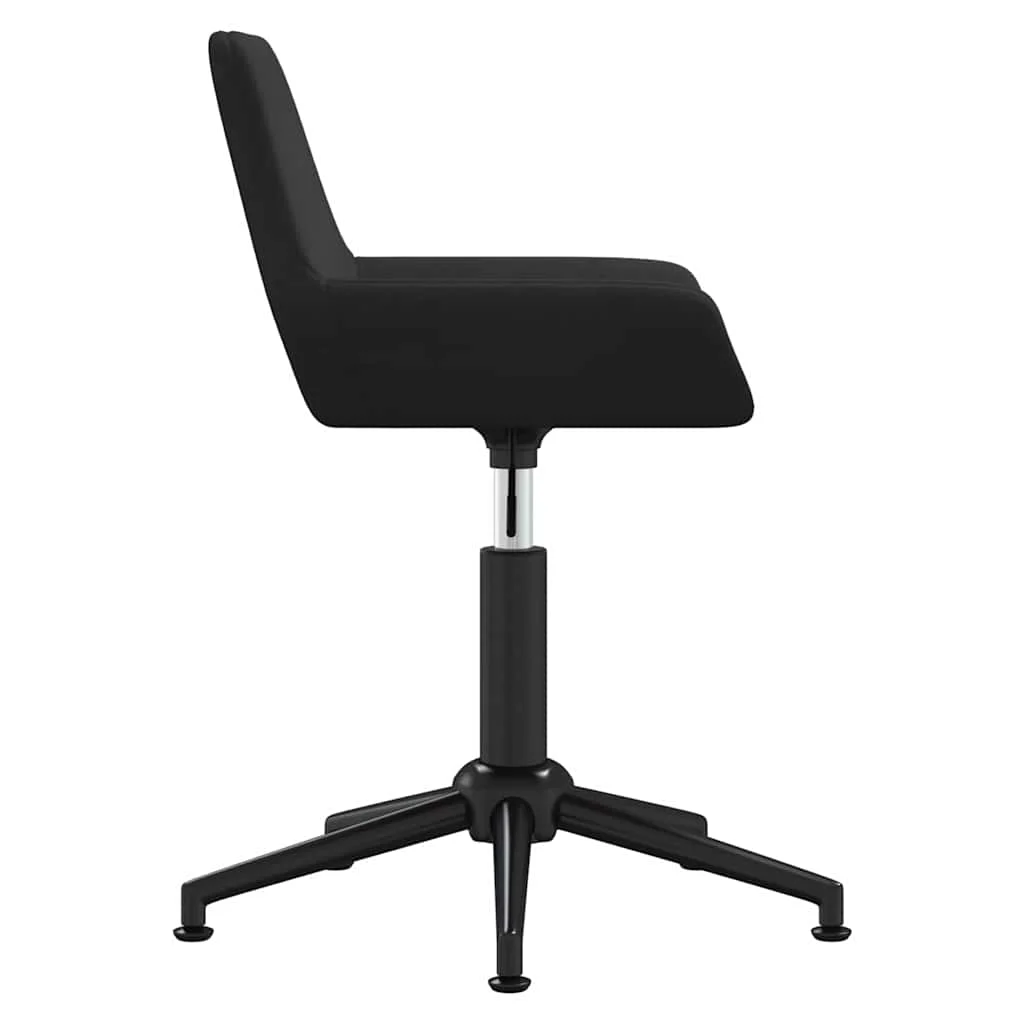 Chaise pivotante de bureau 50 x 51 x 90 cm noir velours – vue de dessus
