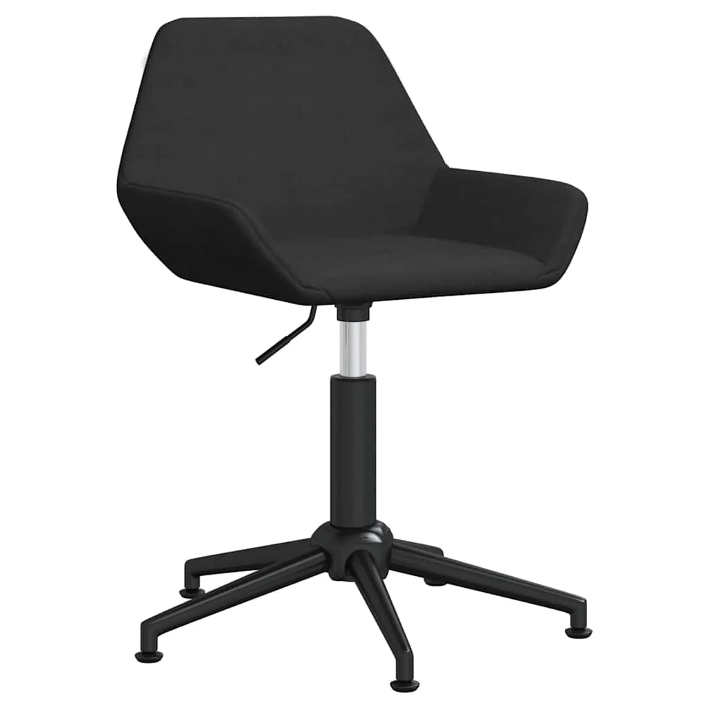Chaise pivotante de bureau 50 x 51 x 90 cm noir velours – vue de face