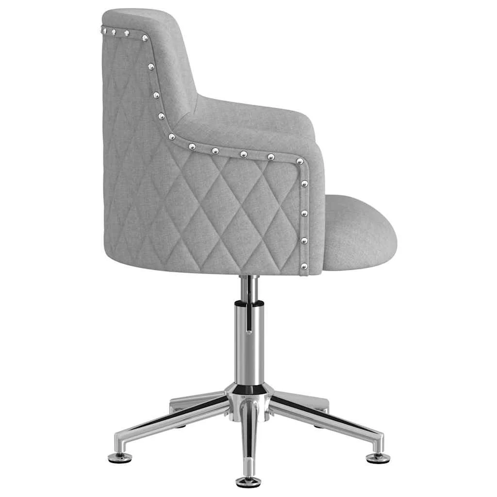 Chaise pivotante de bureau 50 x 51 x 93 cm gris clair tissu – vue en situation