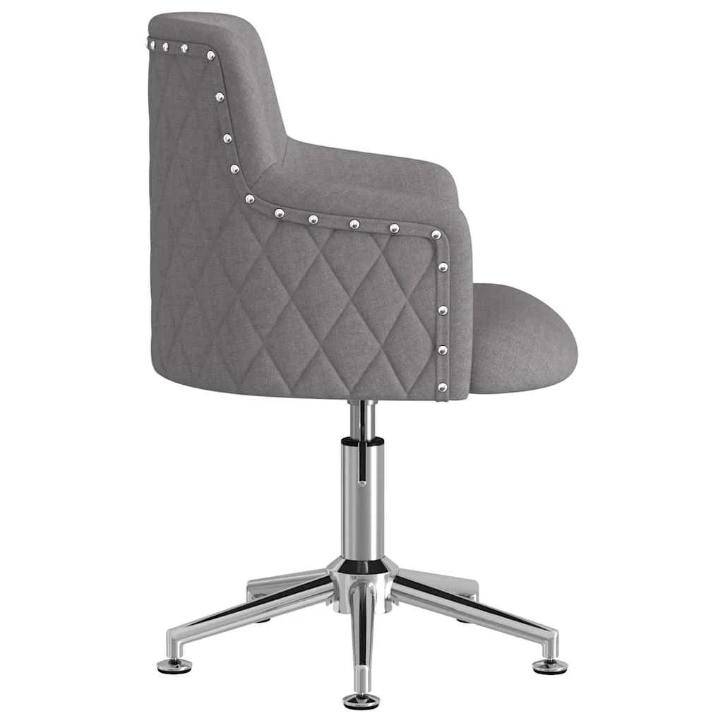 Chaise pivotante de bureau 50 x 51 x 93 cm gris foncé tissu – vue en situation