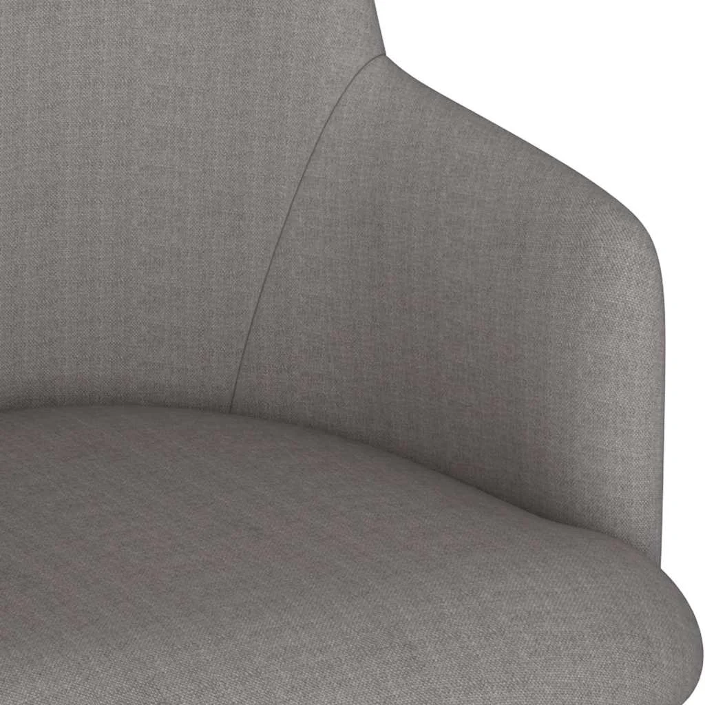 Chaise pivotante de bureau 50 x 51 x 93 cm gris foncé tissu – vue de dessus