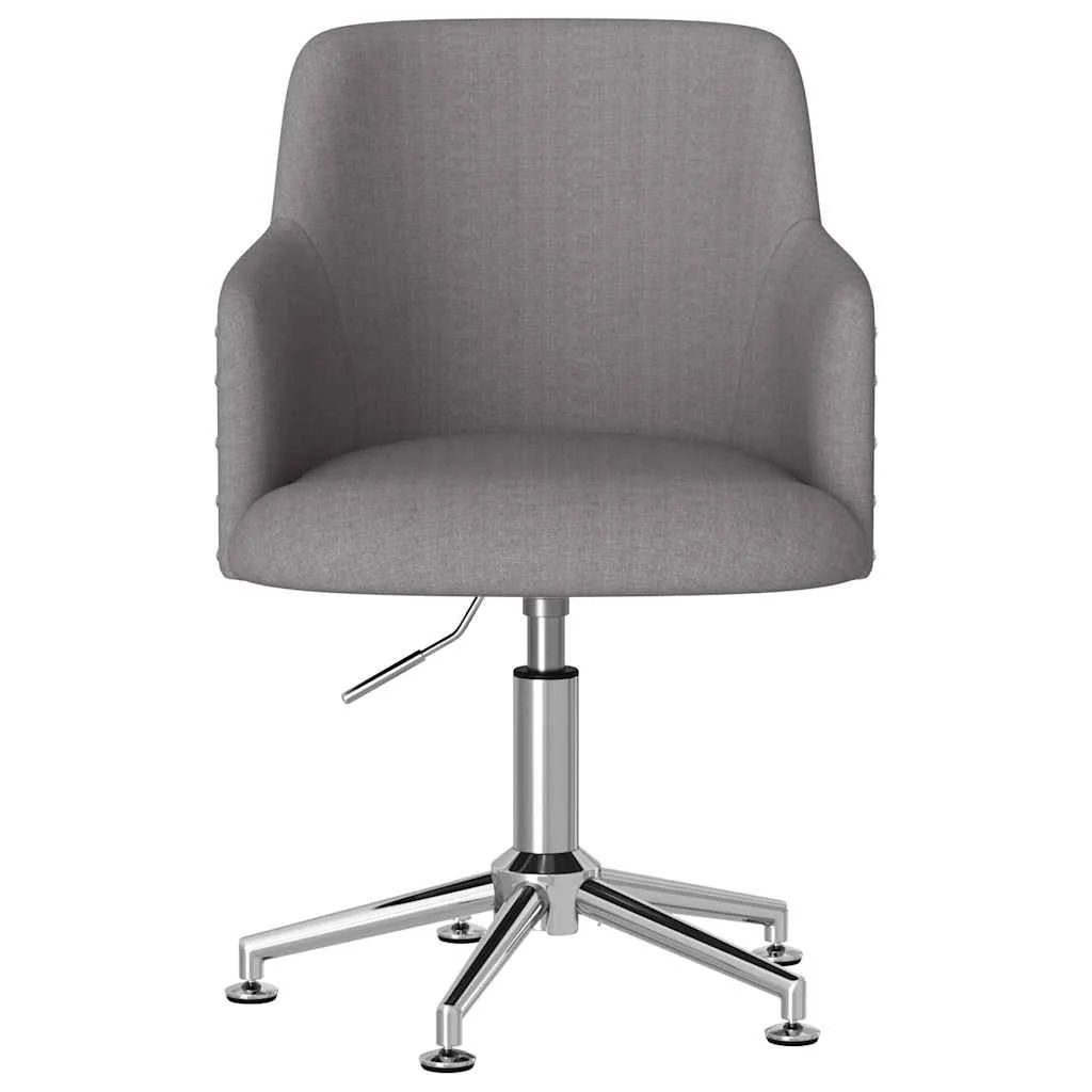 Chaise pivotante de bureau 50 x 51 x 93 cm gris foncé tissu – vue de côté