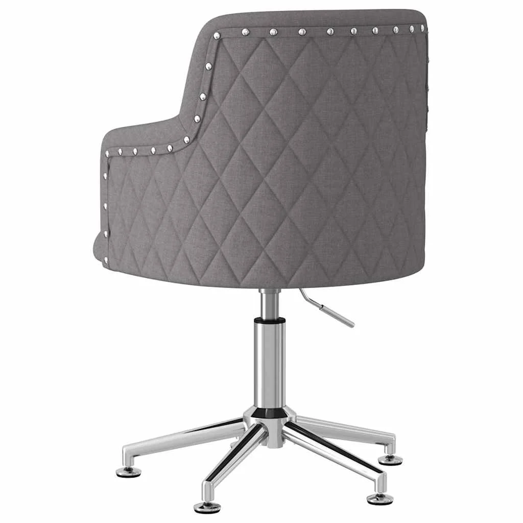 Chaise pivotante de bureau 50 x 51 x 93 cm gris foncé tissu – vue de détail