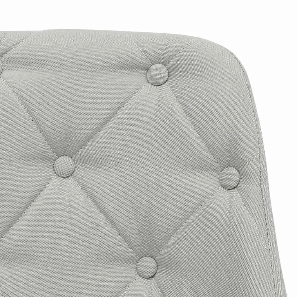 Chaise pivotante de bureau 50 x 51 x 94 cm gris clair tissu – vue de dessus