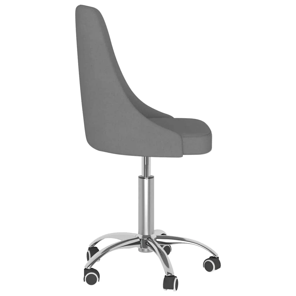 Chaise pivotante de bureau 50 x 51 x 94 cm gris foncé tissu – modèle 2 – vue en situation
