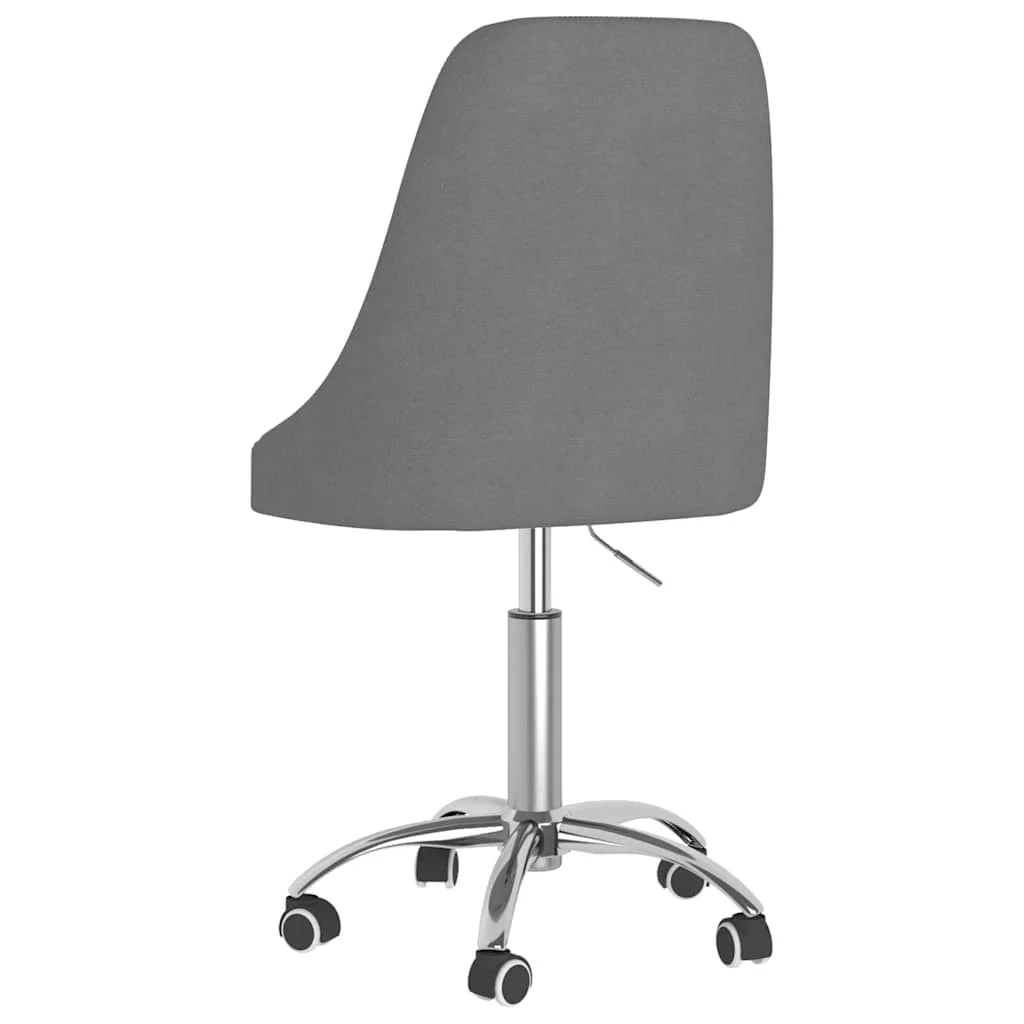 Chaise pivotante de bureau 50 x 51 x 94 cm gris foncé tissu – modèle 2 – vue de détail