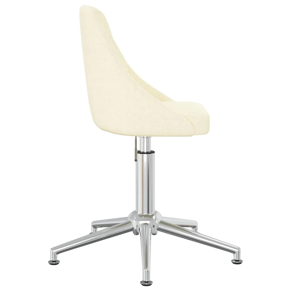 Chaise pivotante de bureau 50 x 51 x 95 cm crème tissu – vue en situation