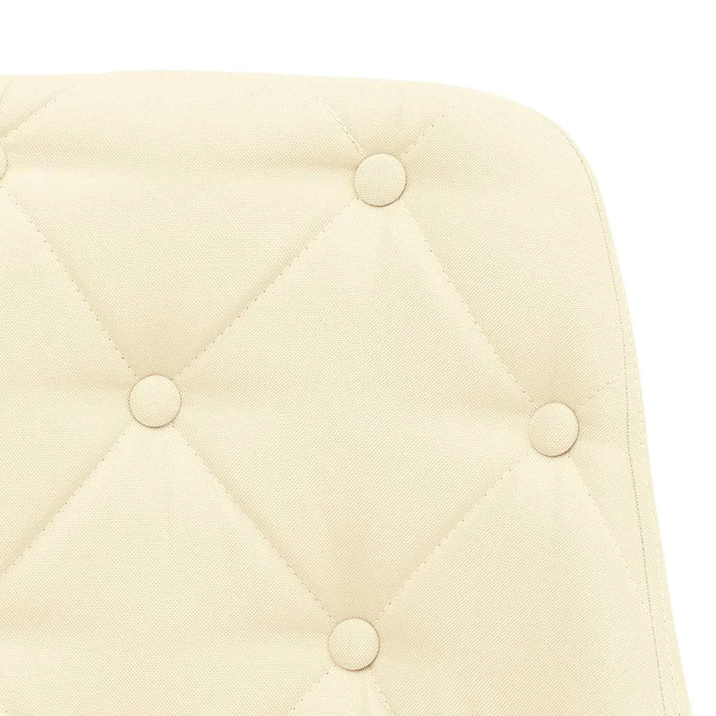 Chaise pivotante de bureau 50 x 51 x 95 cm crème tissu – vue de dessus