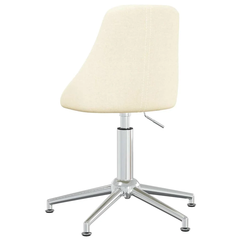 Chaise pivotante de bureau 50 x 51 x 95 cm crème tissu – vue de détail