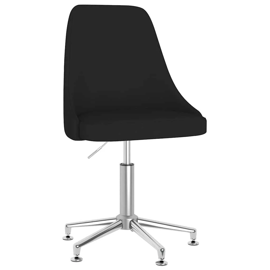 Chaise pivotante de bureau 50 x 51 x 95 cm noir tissu – modèle 2 – vue de face