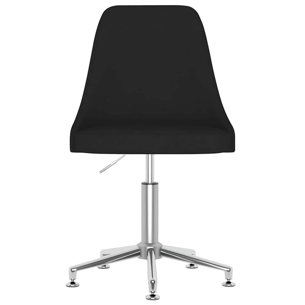 Chaise pivotante de bureau 50 x 51 x 95 cm noir tissu – modèle 2 – vue de côté