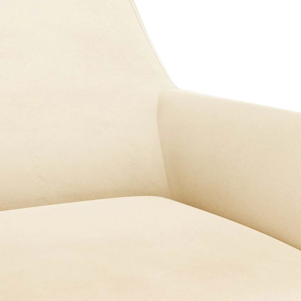 Chaise pivotante de bureau 51 x 52 x 81 cm crème velours – vue en situation