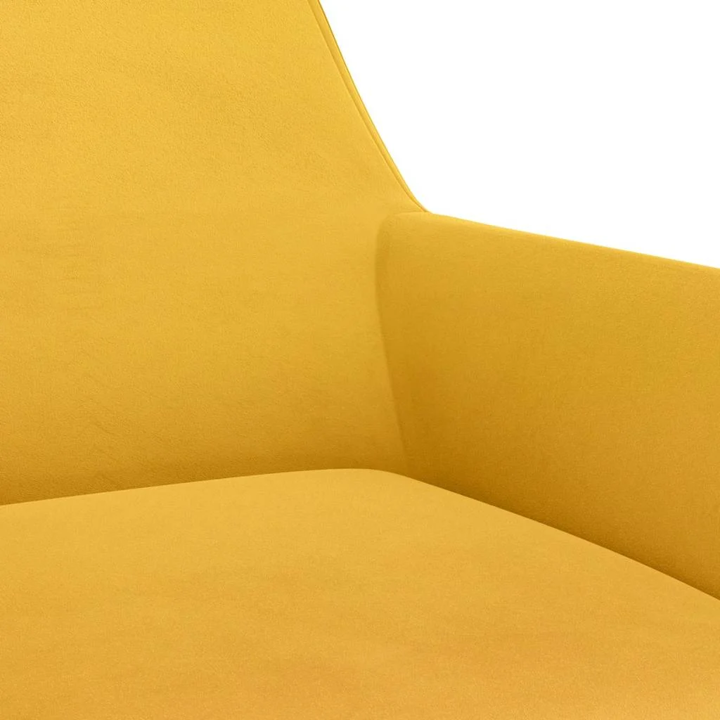 Chaise pivotante de bureau 51 x 52 x 84 cm jaune velours – vue en situation