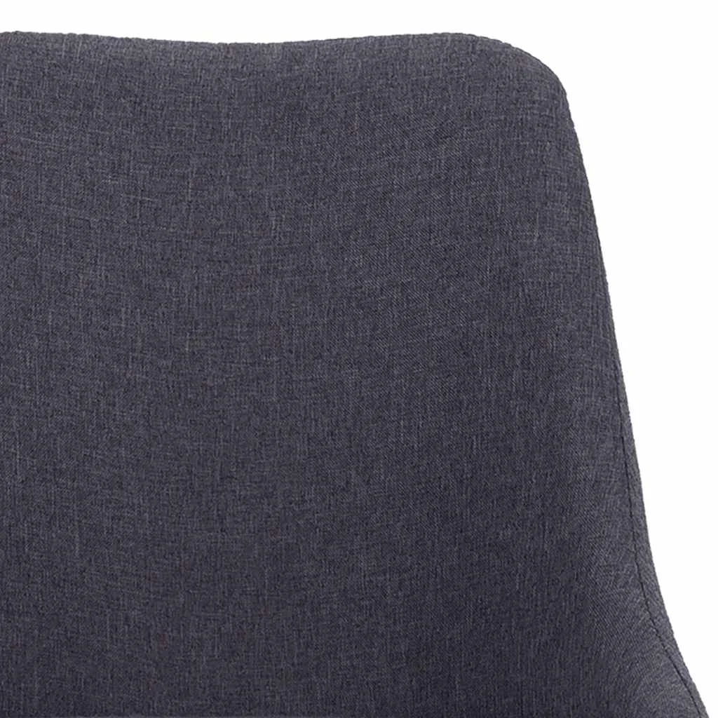 Chaise pivotante de bureau 51 x 56 x 98 cm gris foncé tissu – vue en situation