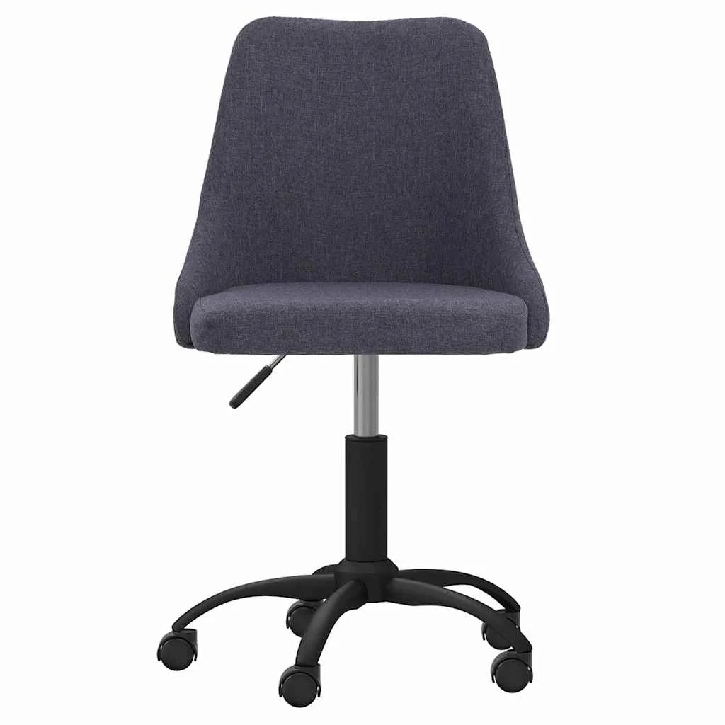 Chaise pivotante de bureau 51 x 56 x 98 cm gris foncé tissu – vue de face