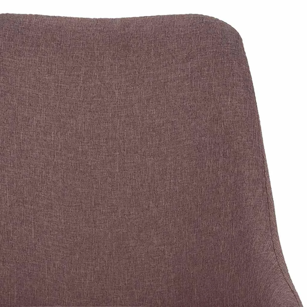 Chaise pivotante de bureau 51 x 56 x 98 cm marron tissu – vue en situation