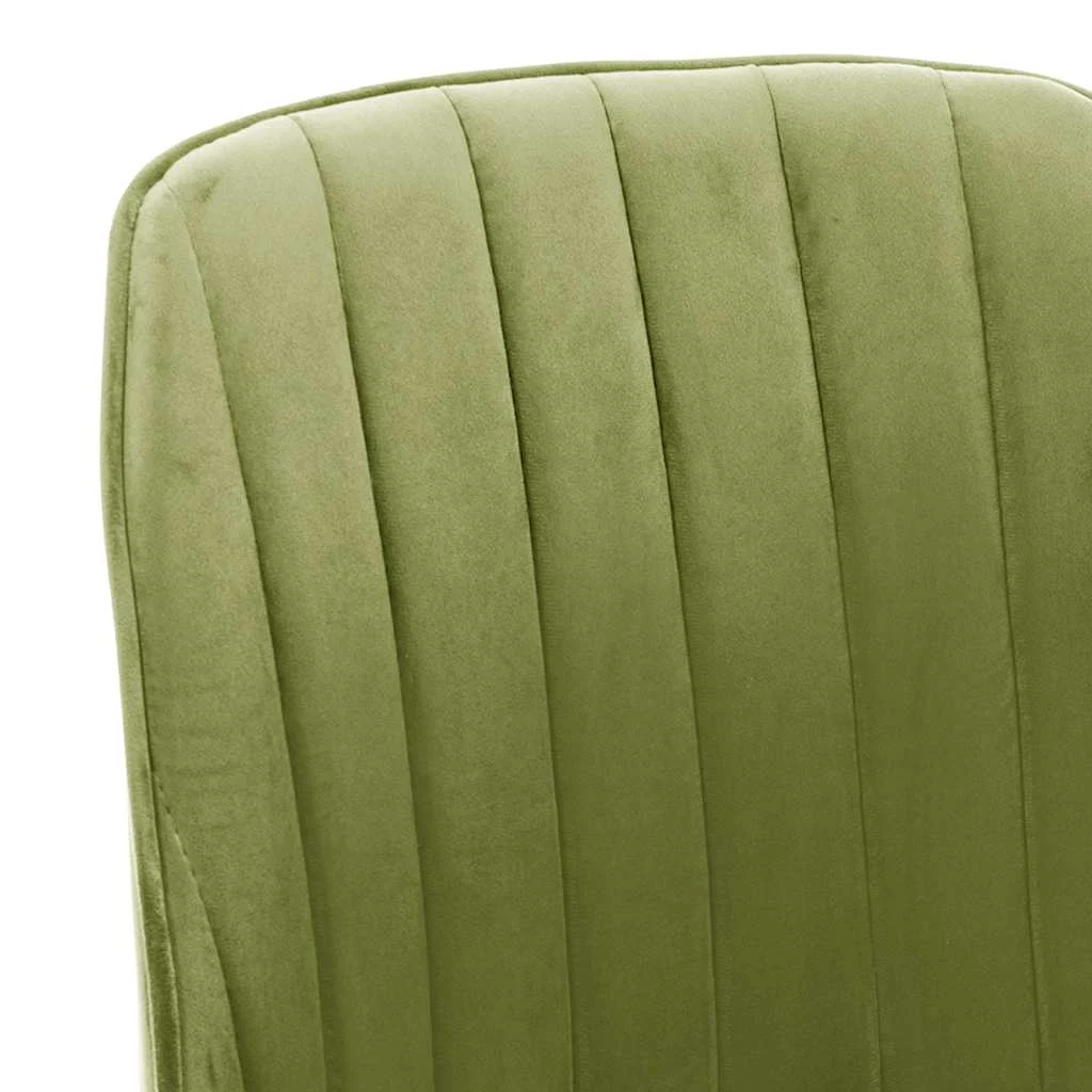 Chaise pivotante de bureau 51 x 56 x 98 cm vert clair velours – vue en situation